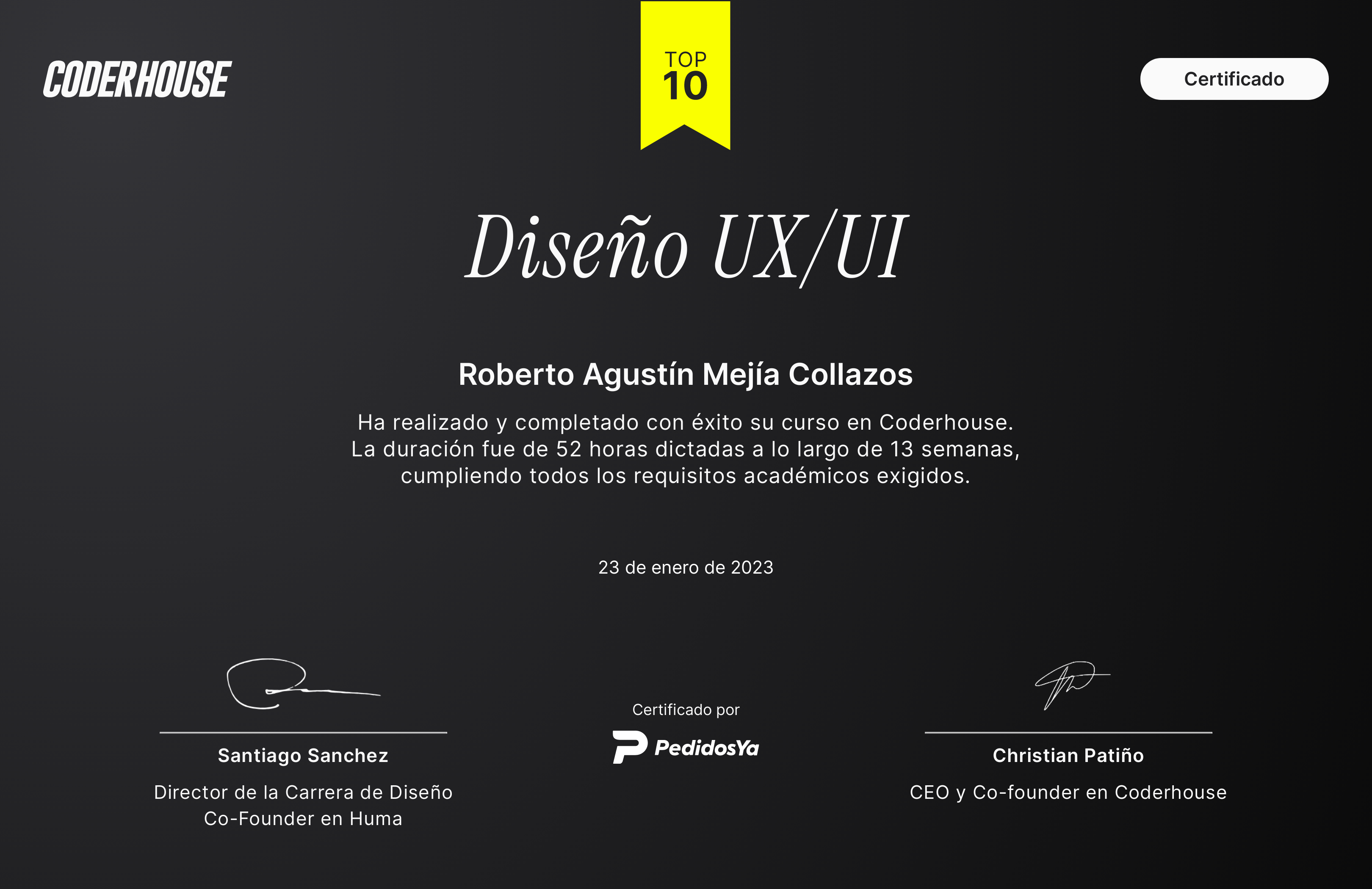 Certificado de Diseño UX/UI